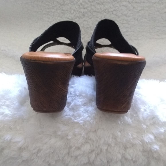 Tuscany Made in Italy Women's Wedge Platform Sandals Sz 12 A7 - Picture 9 of 11